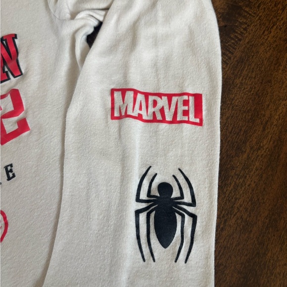 WOMENS MARVEL SPIDER-MAN NY LONG SLEEVE CROP TOP GRAPHIC LOGO HALLOWEEN SIZE MED - Picture 4 of 6